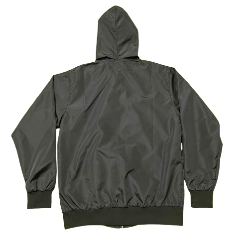 Nylon Black Zip Up