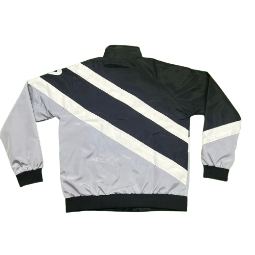 Grey Nylon Zip Up