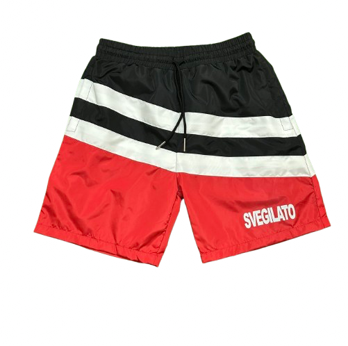 Red Nylon Shorts