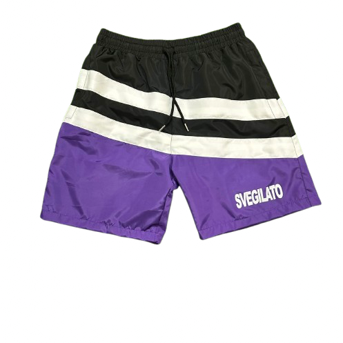 PURPLE NYLON SHORTS