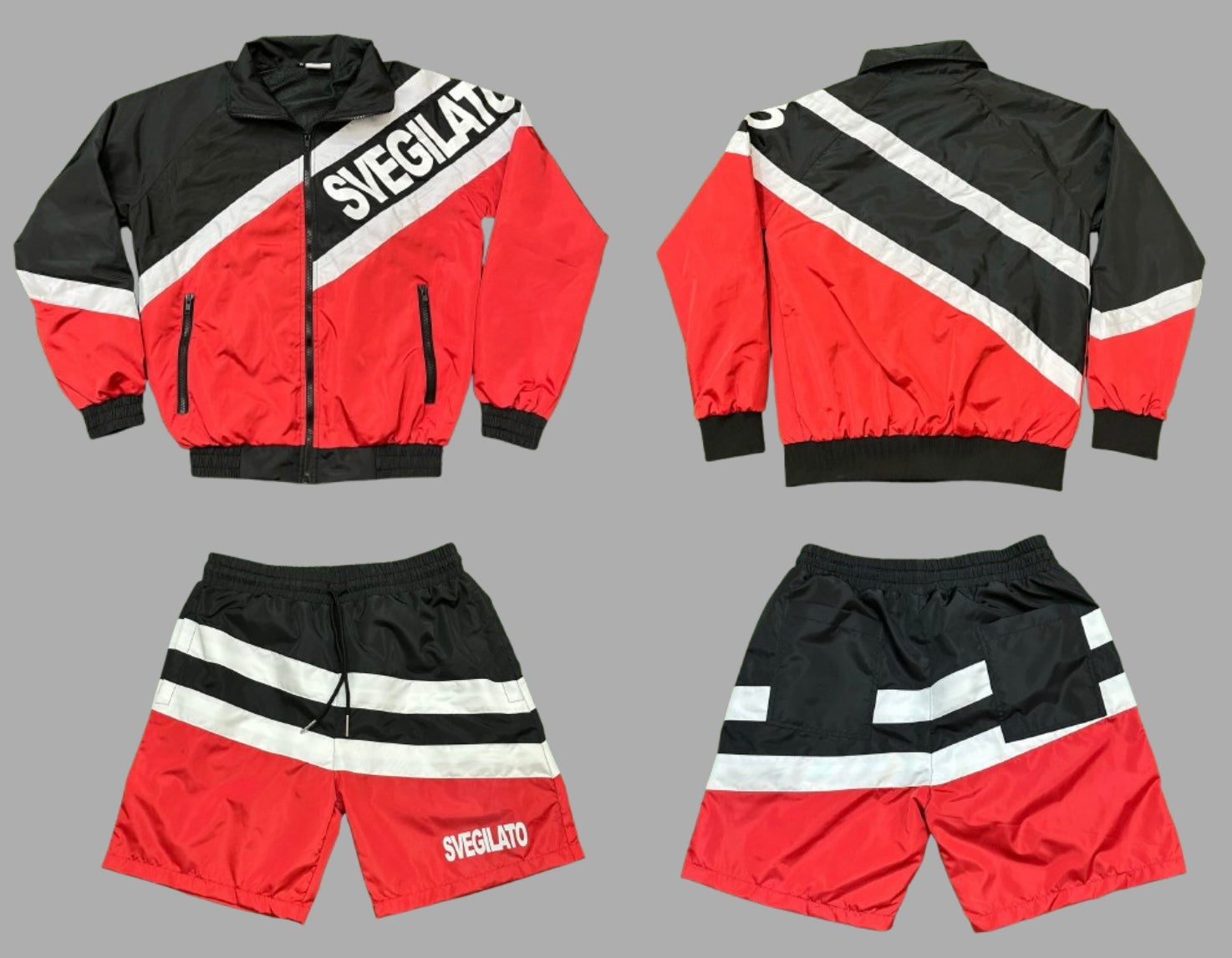 Red Nylon Set