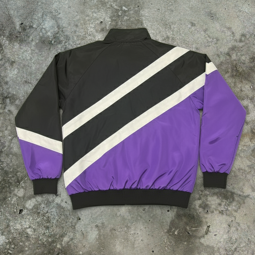 Purple Nylon Zip Up