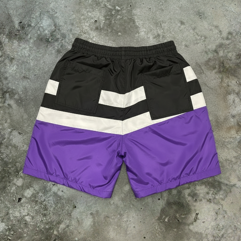 Purple Nylon Shorts
