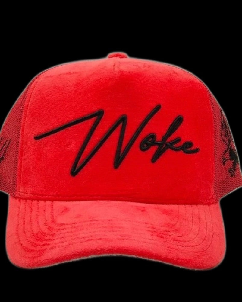 Velvet trucker hat