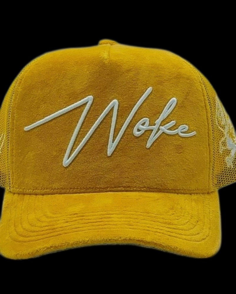 Velvet trucker hat